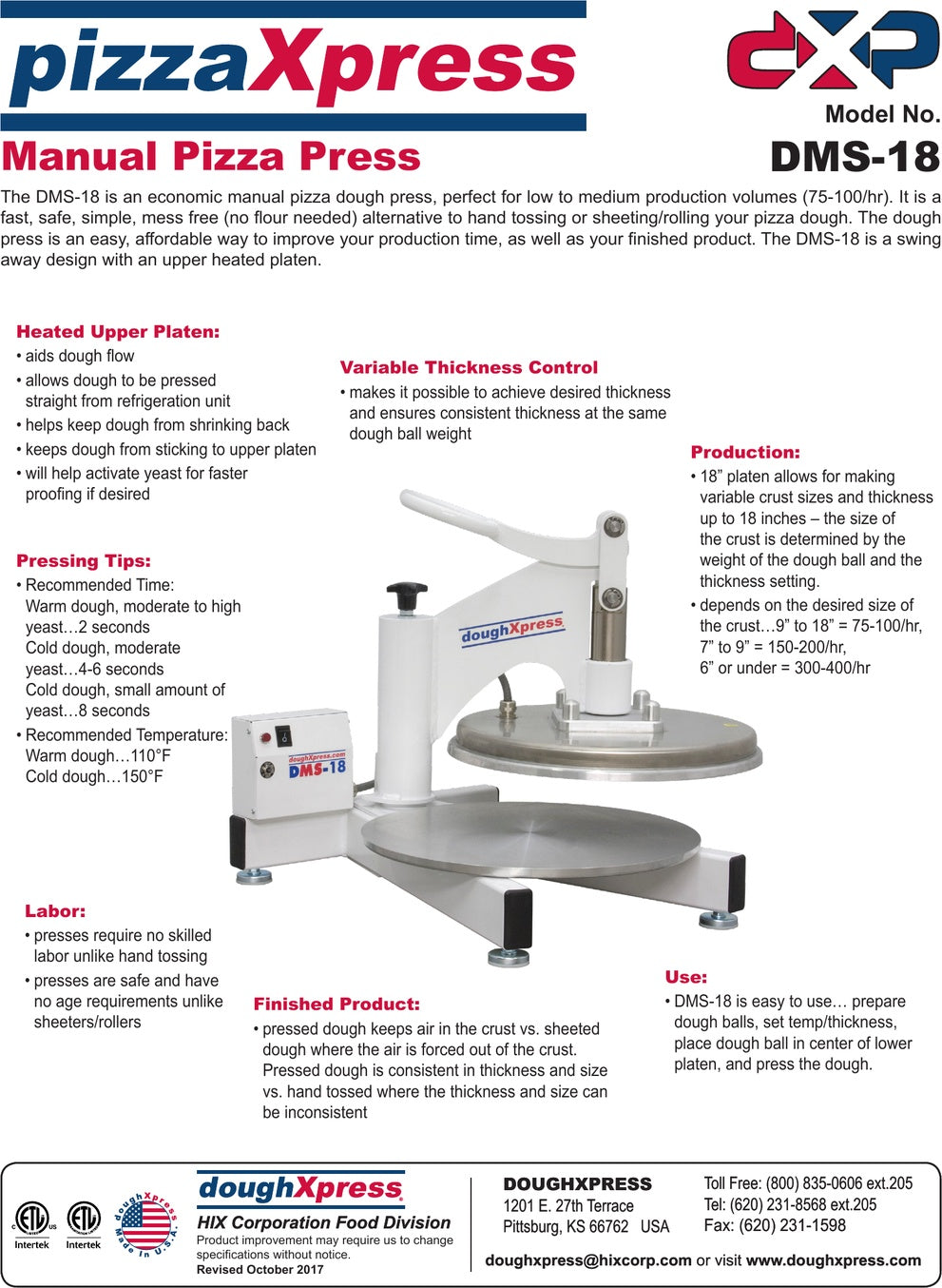 Spec Sheet