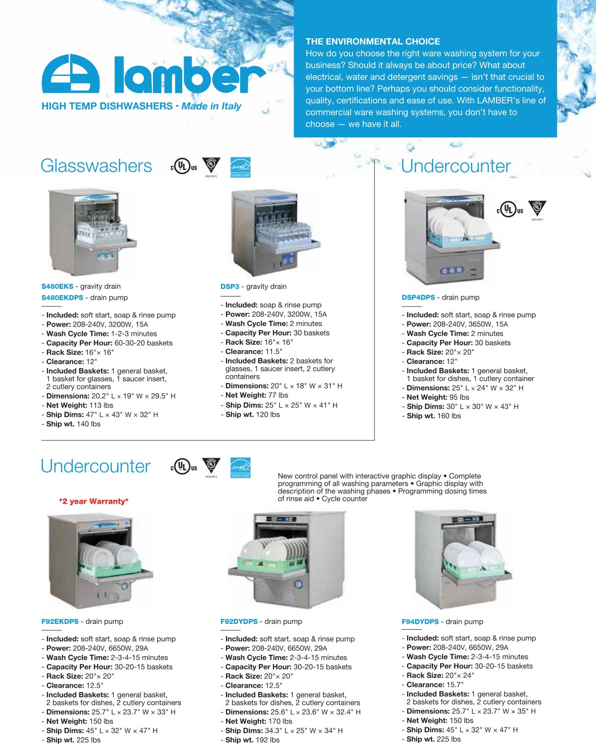Spec Sheet