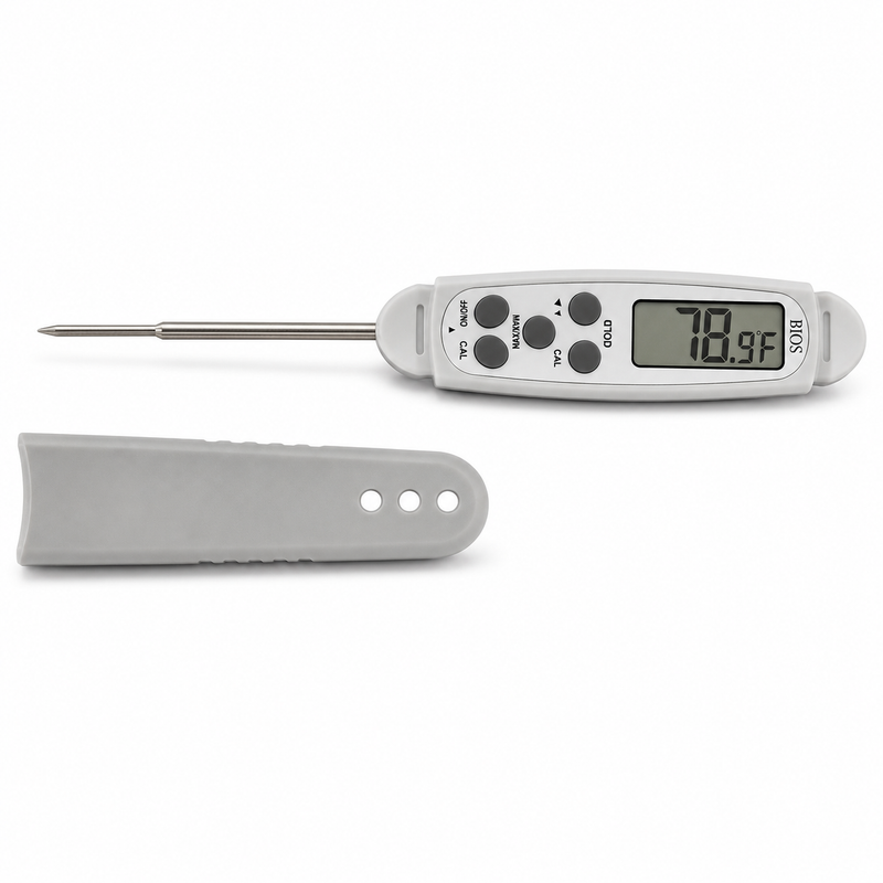 Bios Waterproof Digital Pocket Thermometer -40° to 450° F