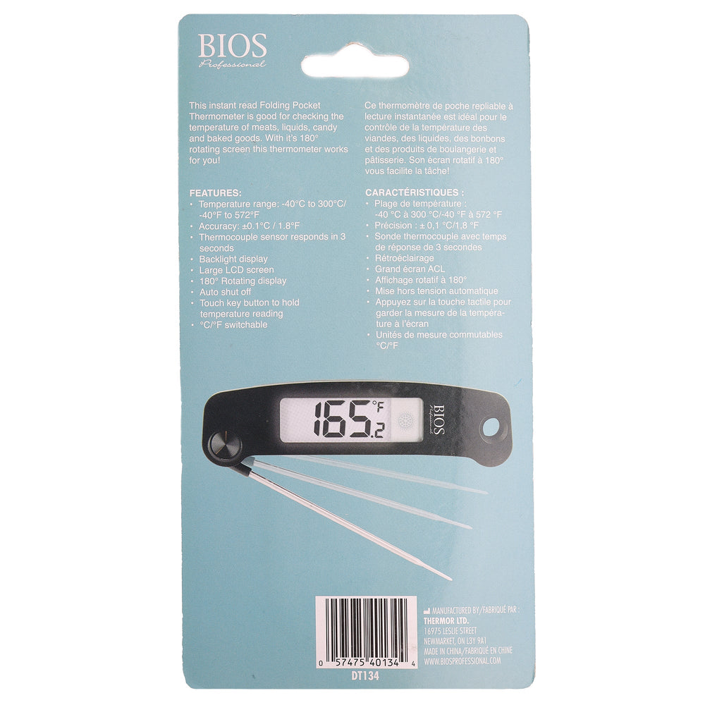 Bios Folding Pocket Digital Thermometer
