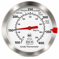 Bios Professional 3" Candy / Deep Fry Thermometer, 100°F - 400°F