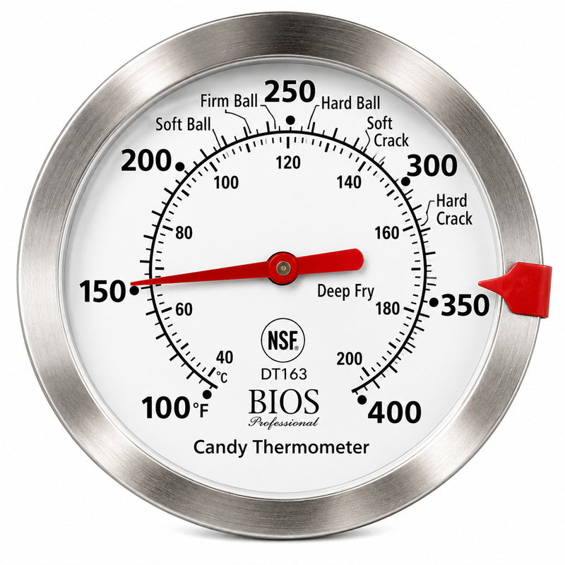 Bios Professional 3" Candy / Deep Fry Thermometer, 100°F - 400°F