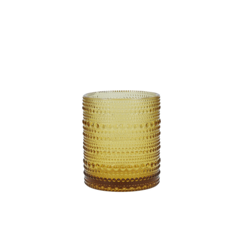 Fortessa Jupiter Amber 10 OZ Double Old Fashioned Glass 24 /Case