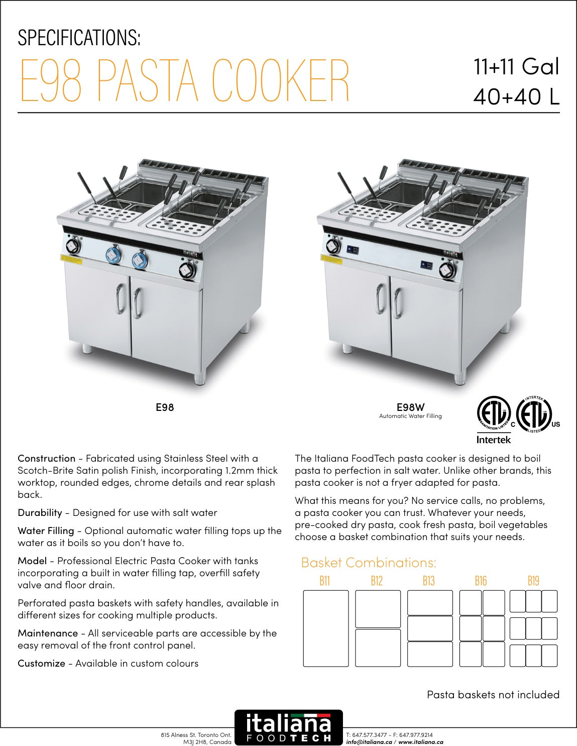 Spec Sheet