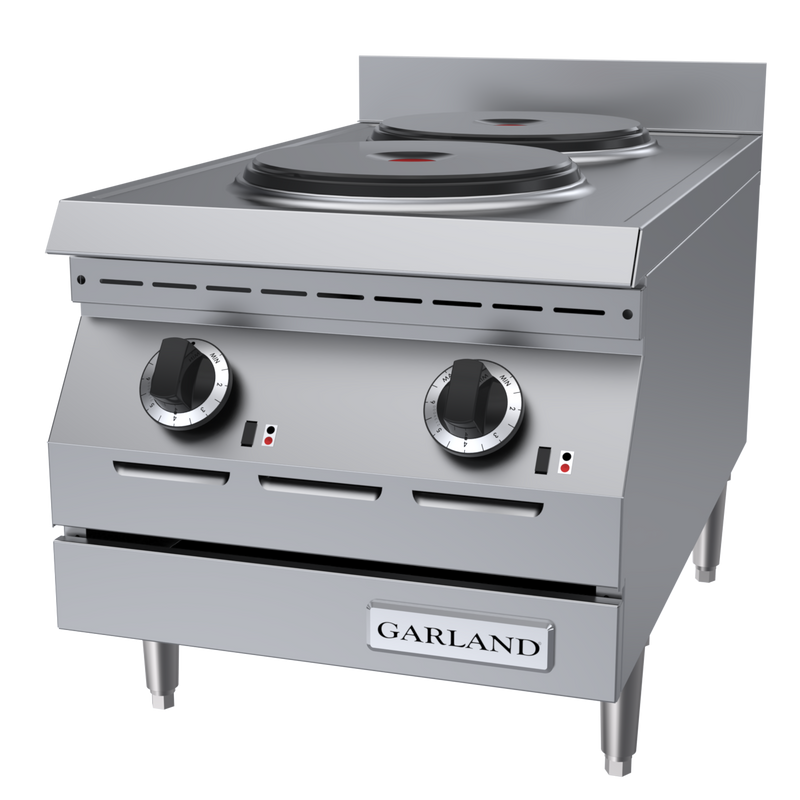 Garland Designer Series 15" Countertop 2 Burner Solid Hot Plate Electric