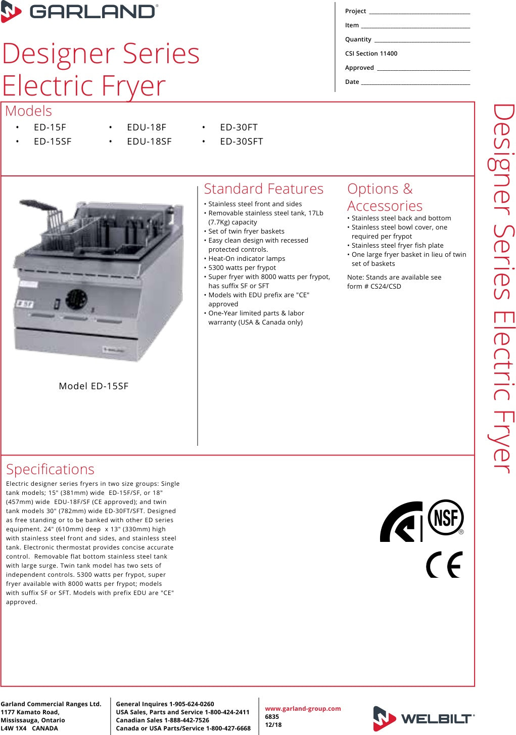 Spec Sheet