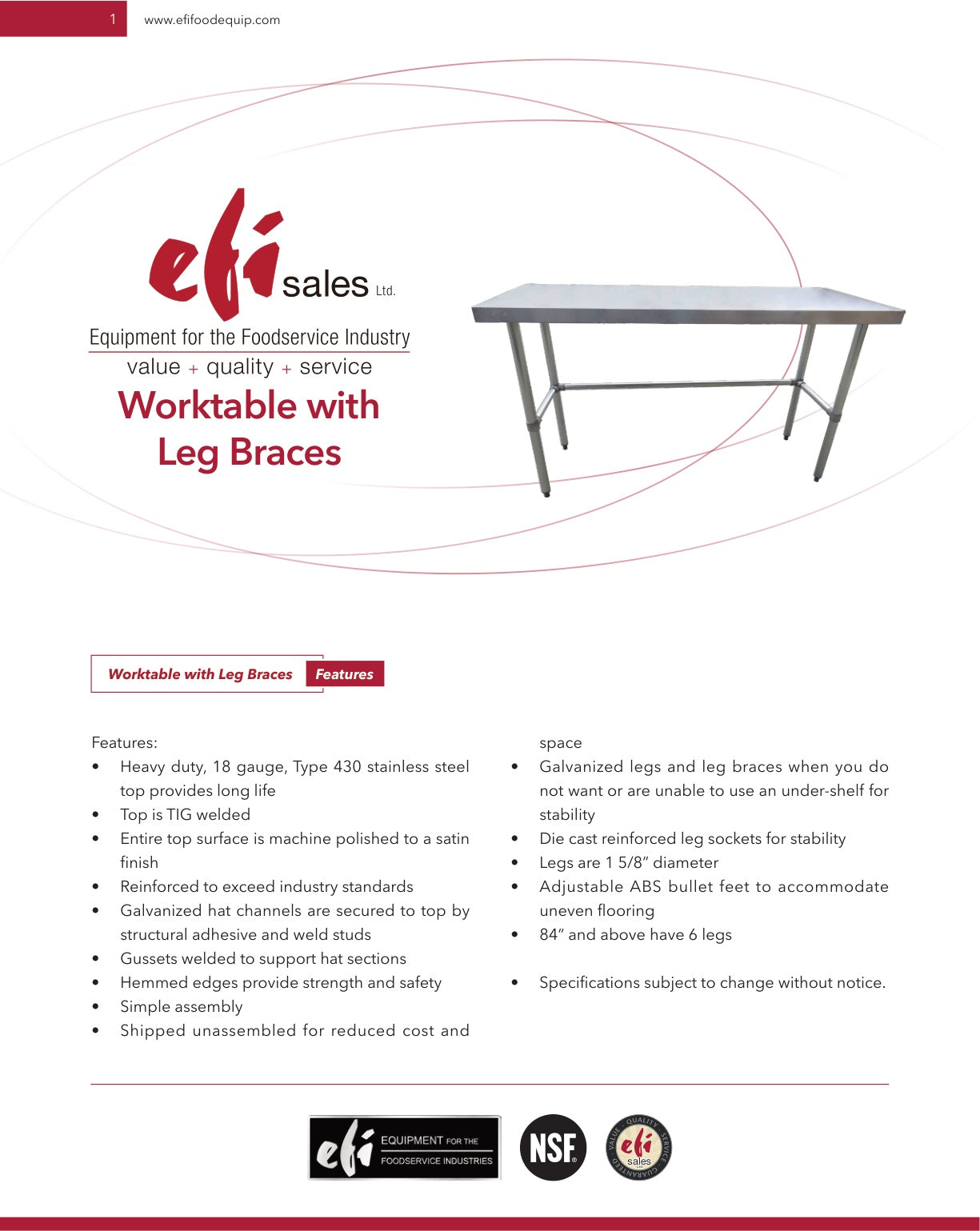 Spec Sheet