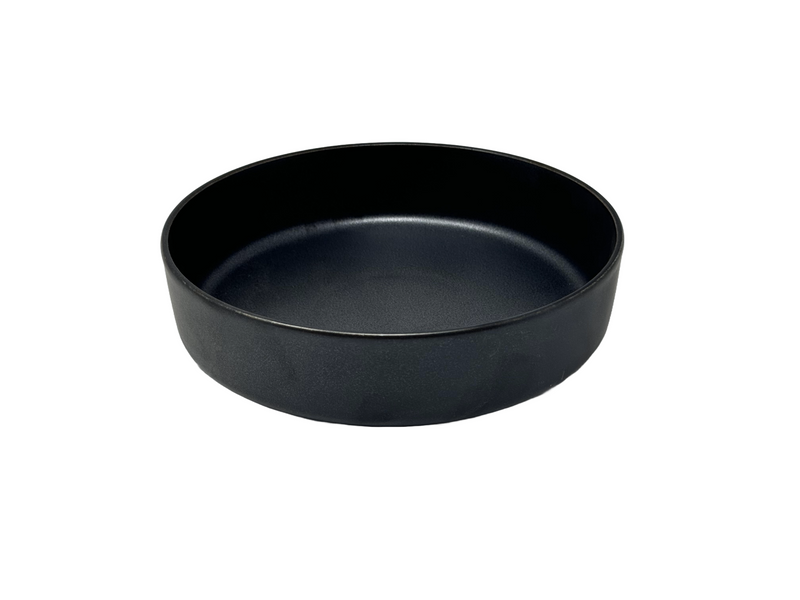 Nella 7.5" Ellipse Soup Plate, Black, 12 /Case - ELPS 19 BK