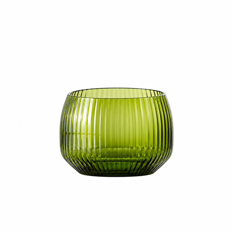 Fortessa Estiva Textured Palm Green 9.6 OZ Short Tumbler Glass 16 /Case