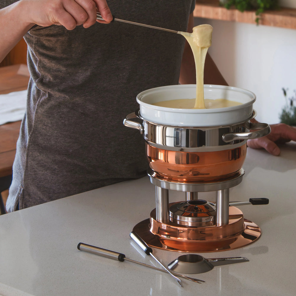 Swissmar Lausanne 11 Piece Copper Fondue Set