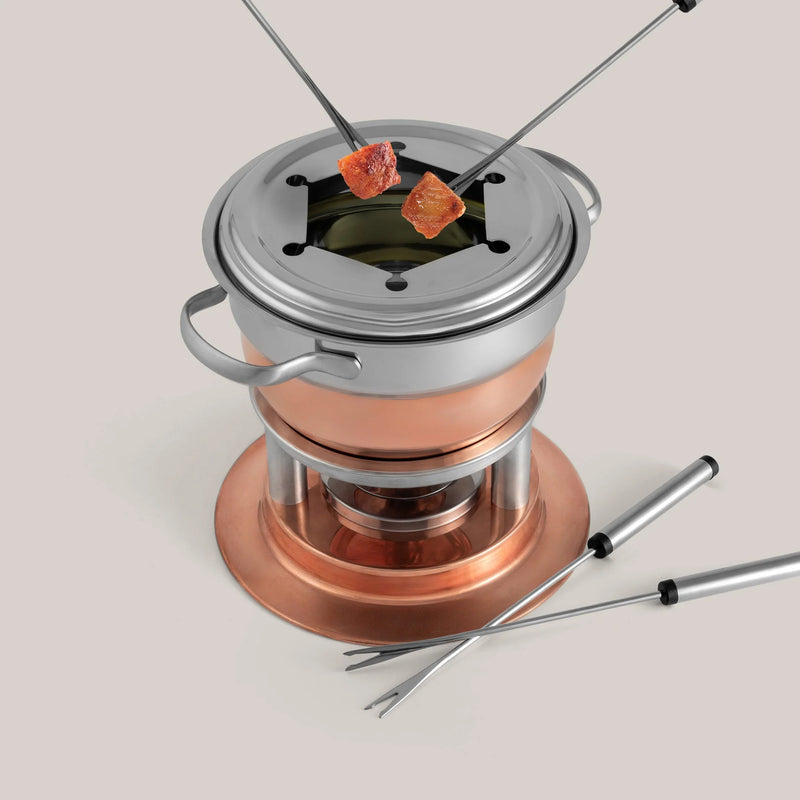 Swissmar Lausanne 11 Piece Copper Fondue Set