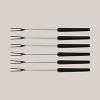 Swissmar Lucerne 10 Piece Cast Iron Fondue Set, Cherry Red