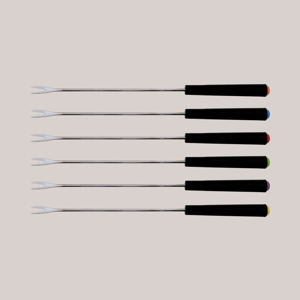 Swissmar Sierra 11 Piece Cast Iron Fondue Set, Cherry