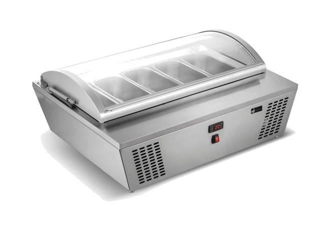 EFI 31.5" Countertop Gelato/ Ice Cream Freezer, 5 Pan