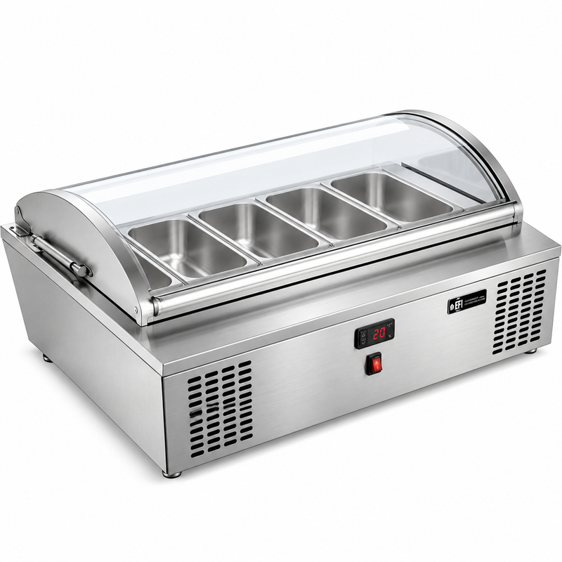 EFI 31.5" Countertop Gelato/ Ice Cream Freezer, 5 Pan