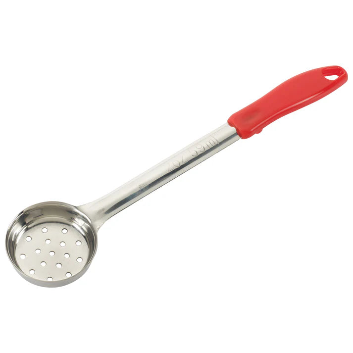 Winco 2 Oz Portion Control Spoon, Red Handle