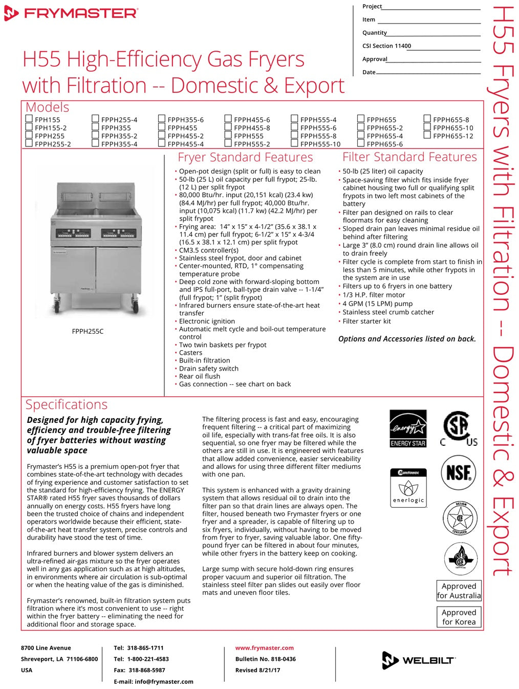 Spec Sheet