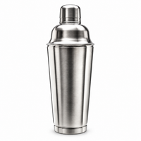 Final Touch 34 Oz Professional Cocktail Shaker, Stainless Steel