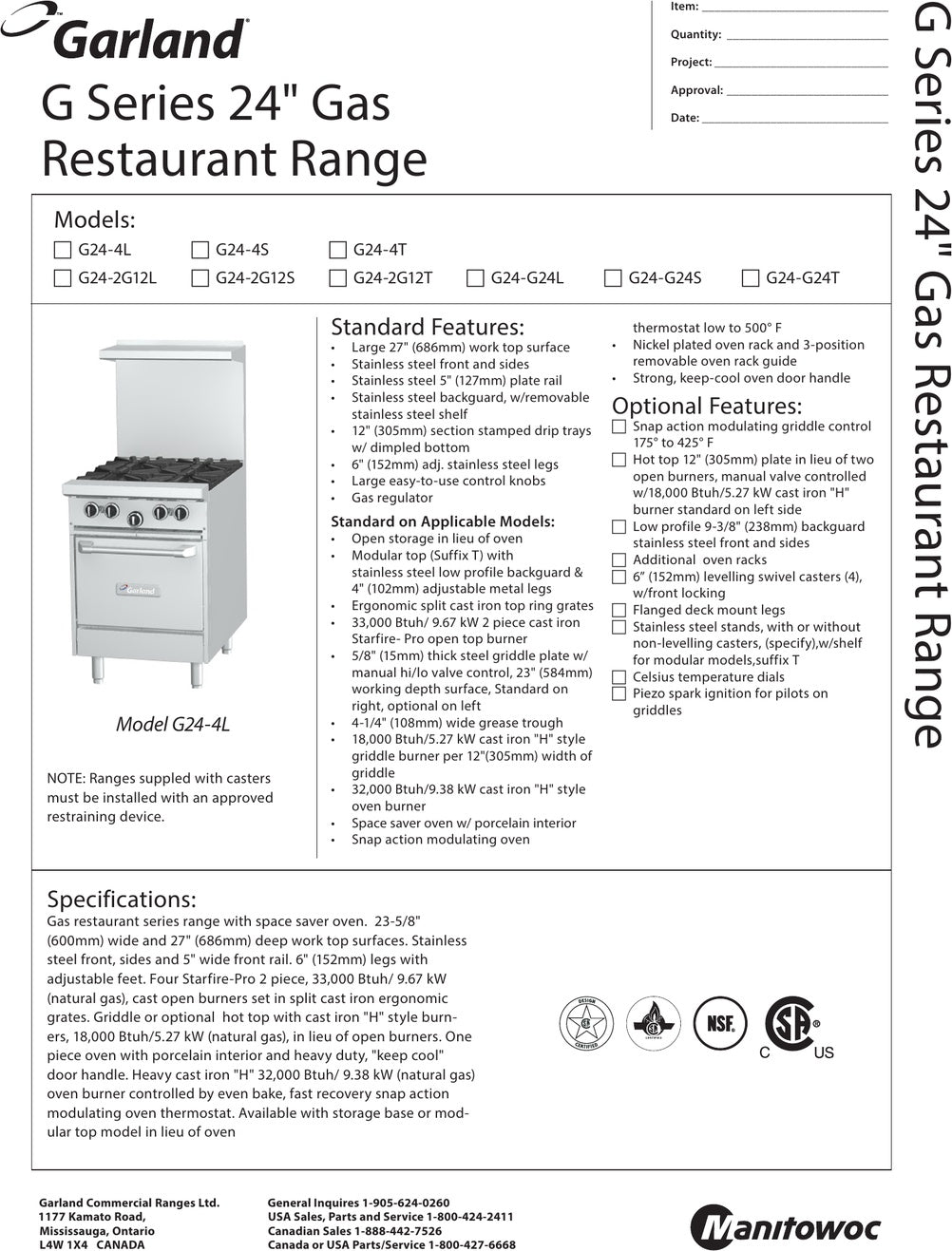 Spec Sheet