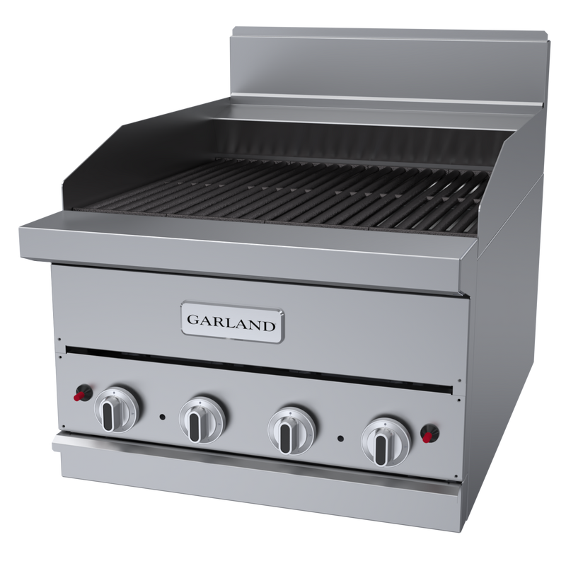 Garland G Series 24" Countertop Ceramic Briquette Charbroiler Natural Gas 60,000 BTU