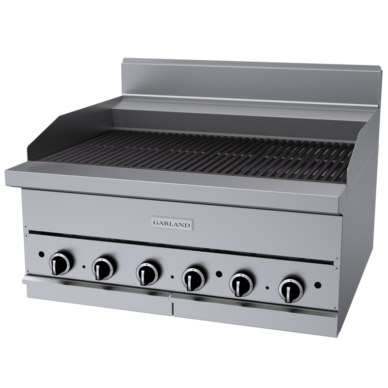 Garland G Series 36" Countertop Ceramic Briquette Charbroiler Natural Gas 90,000 BTU