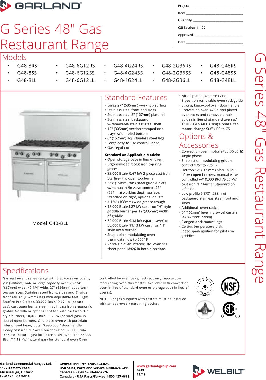 Spec Sheet