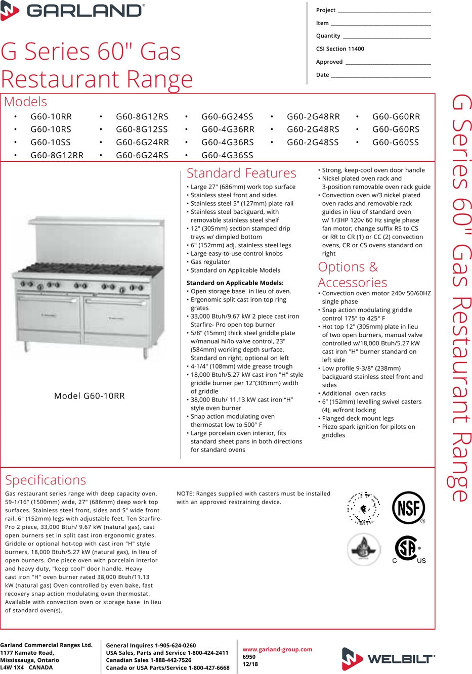 Spec Sheet