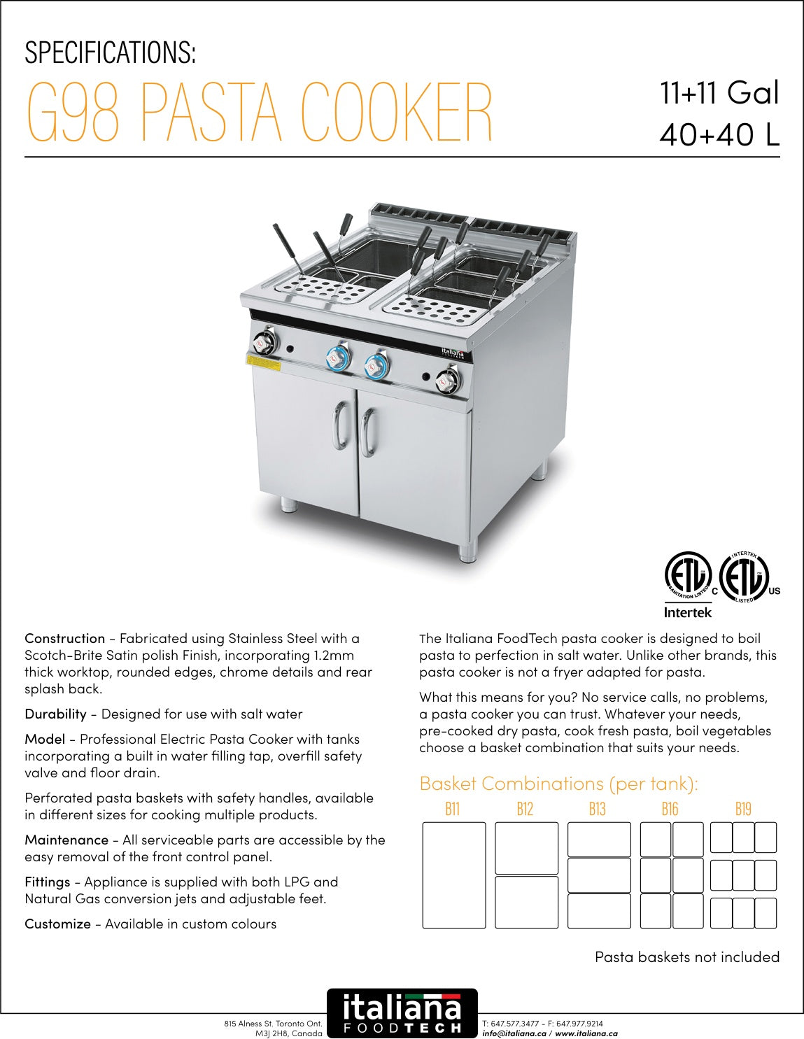 Spec Sheet