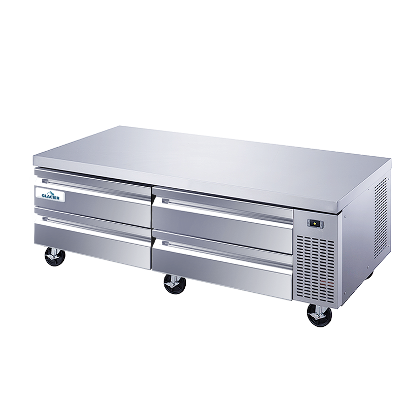 Glacier 72" Refrigerated Chef Base with 4 Drawers