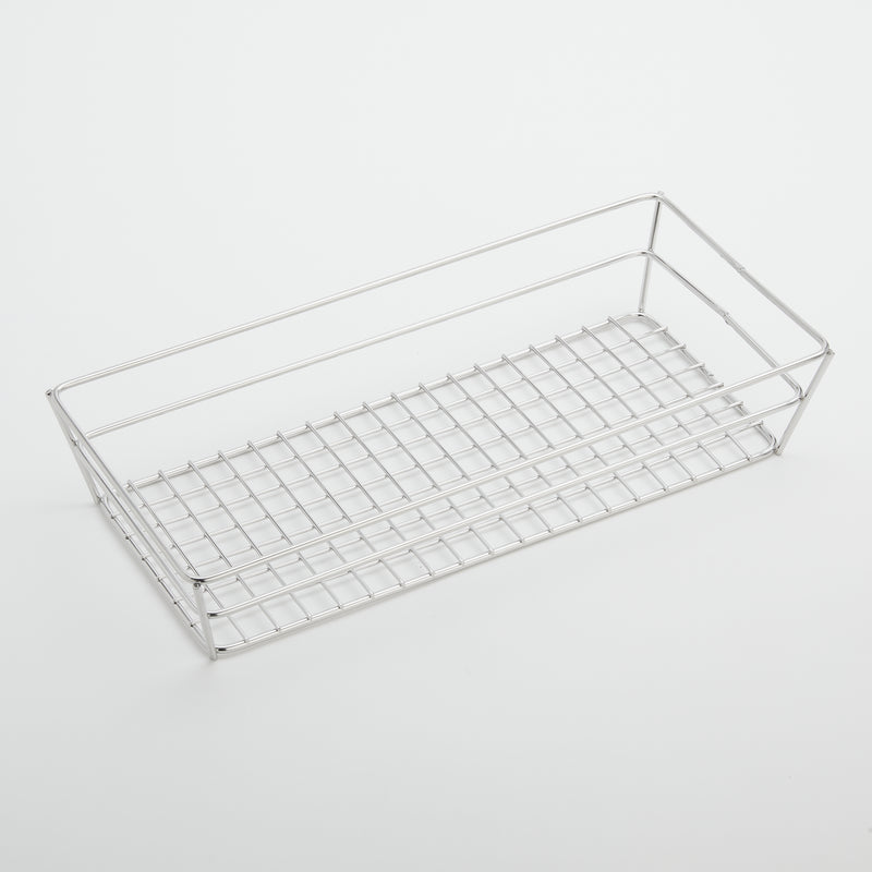 American Metalcraft Stainless Steel Grid Rectangular Basket, 13" x 6" x 2.5"