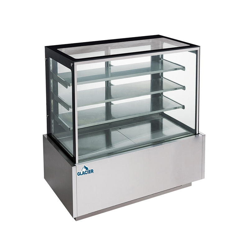Glacier 48" Refrigerated Square Glass Floor Display Case