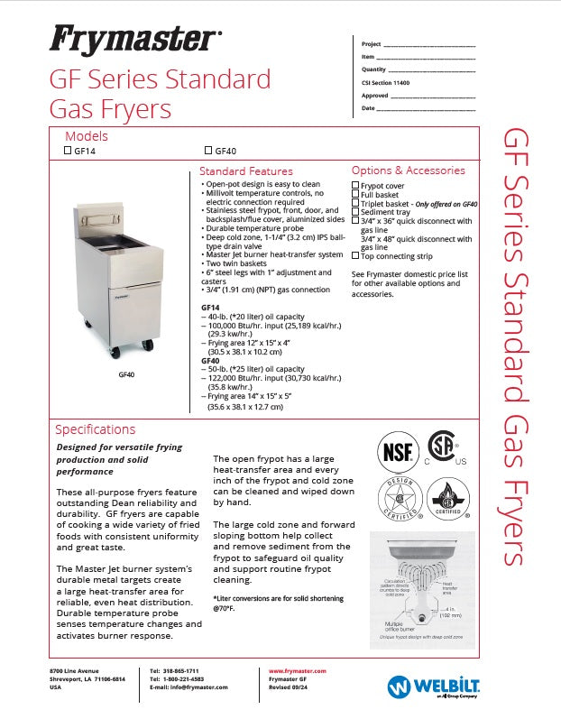 Spec Sheet