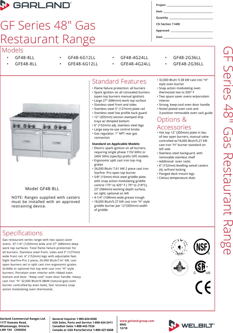 Spec Sheet