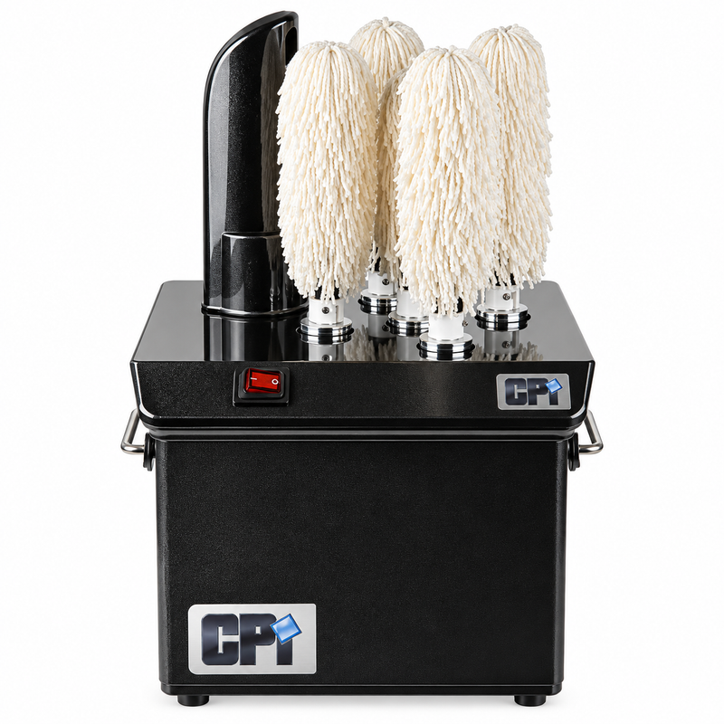 CPI Glass Dryer & Polisher Steam shine Pro, Black