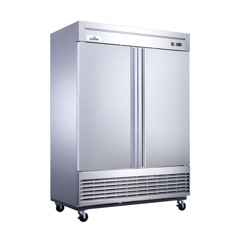 Glacier GR-2 55" Reach In Refrigerator with 2 Solid Doors