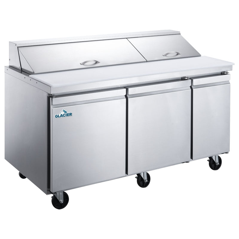 Glacier 72" Sandwich / Salad 16 Pan Refrigerated Prep Table