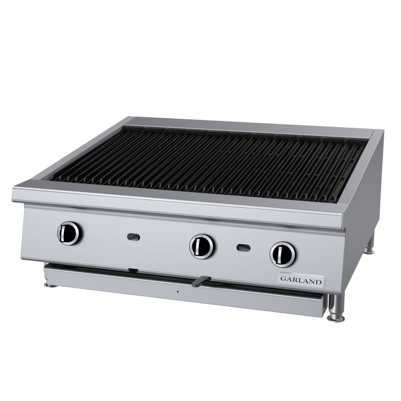 Garland 36" Countertop Ceramic Briquette Charbroiler Natural Gas 90,000 BTU