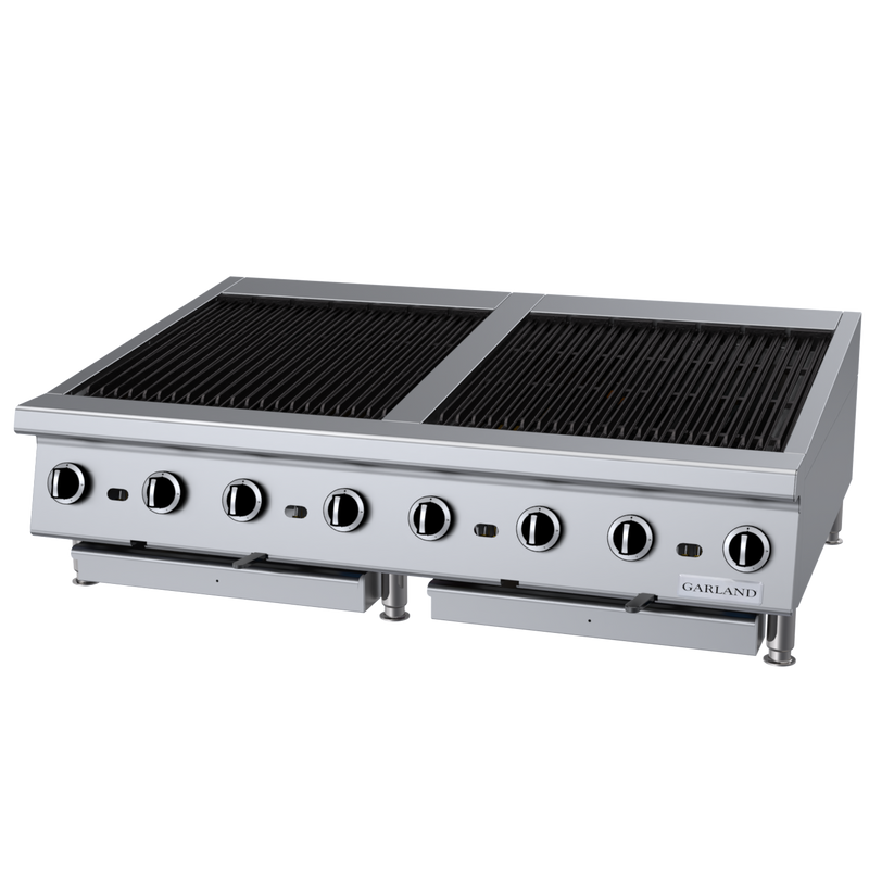 Garland 48" Countertop Charbroiler with Adjustable Grates Natural Gas 144,000 BTU