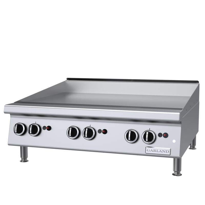 Garland 36" Countertop Griddle with Thermostat Controls Natural Gas 84,000 BTU