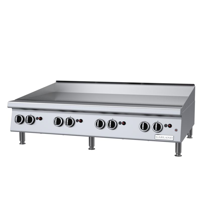Garland 48" Countertop Griddle with Thermostat Controls Natural Gas 112,000 BTU
