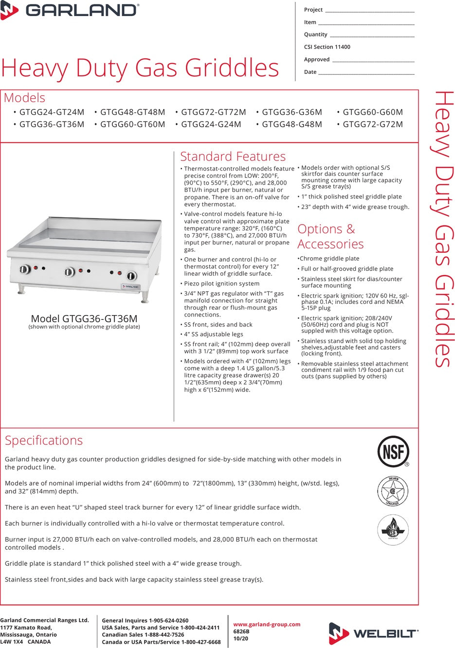 Spec Sheet