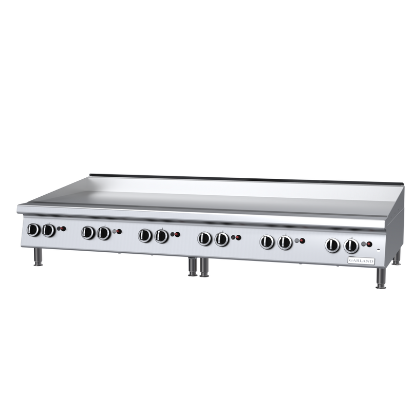 Garland 70" Countertop Griddle with Thermostat Controls Natural Gas 168,000 BTU