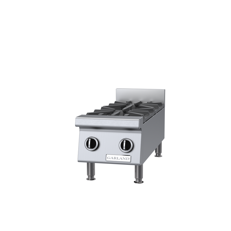 Garland 12" Countertop 2 Burner Hotplate Natural Gas 60,000 BTU