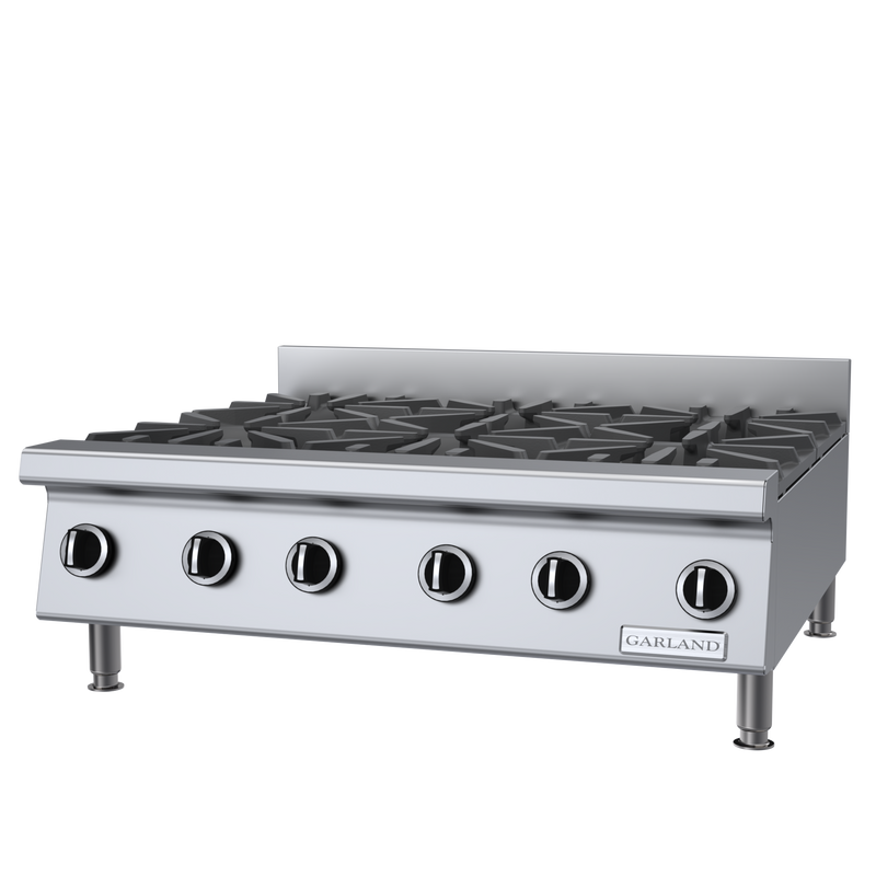 Garland U.S Range 36" Heavy Duty 6 Burner Range Countertop Natural Gas