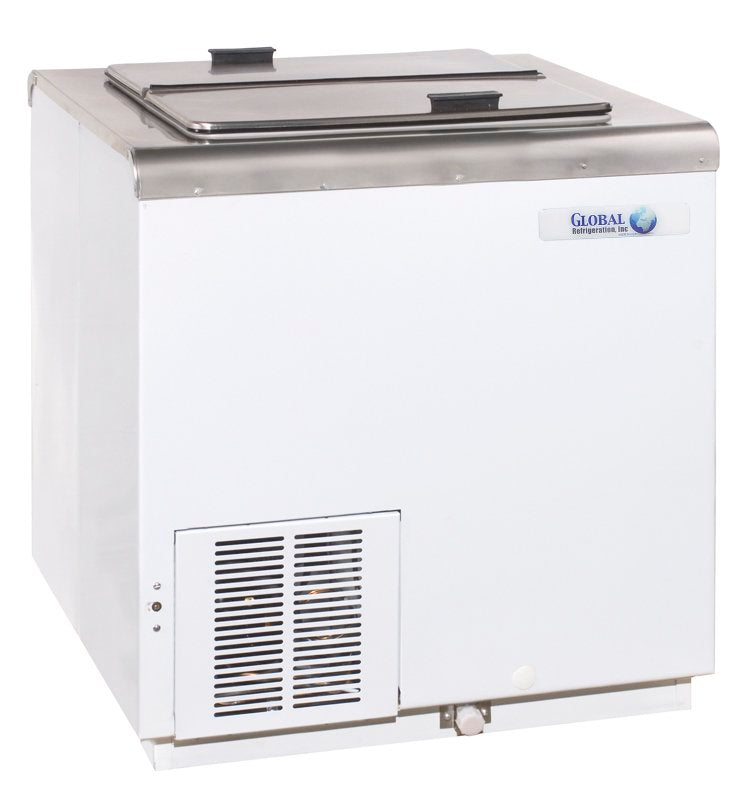 Global 30" Low Temperature Ice Cream Chest / Dipping Cabinet, White