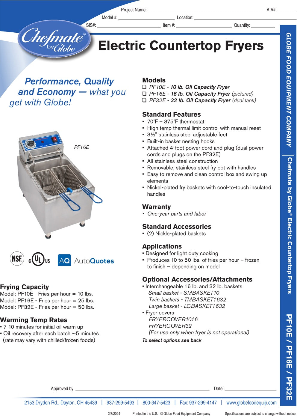 Spec Sheet