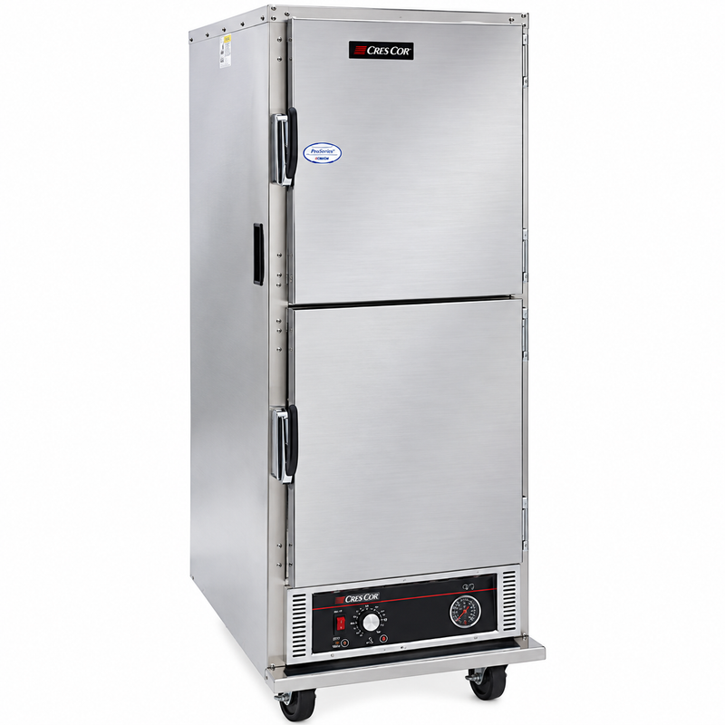 Cres Cor Insulated Holding Cabinet with Solid Half Doors & 11 Sets of Universal Pan Slides - H135UA11