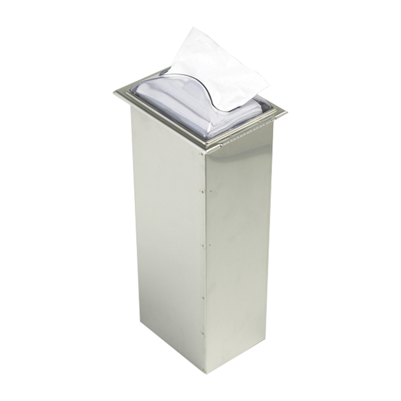 San Jamar Venue In-Counter Interfold Napkin Dispenser with Control Face, Clear