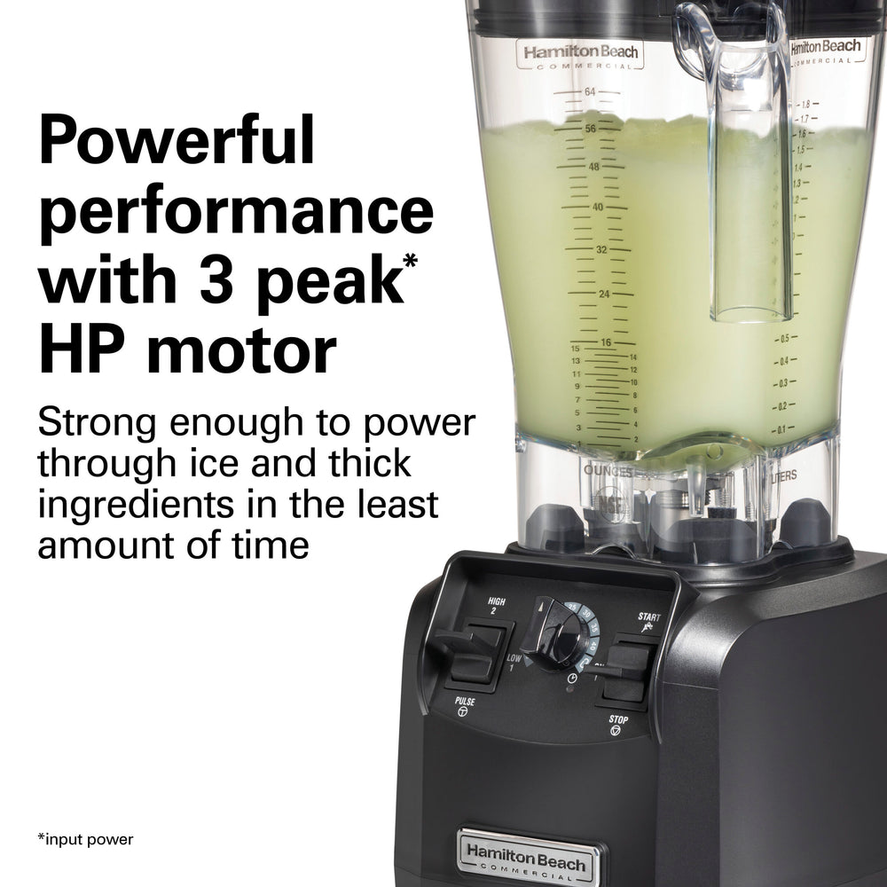 Hamilton Beach Fury 64 Oz High Performance Bar Blender, Two Speed, 3 HP