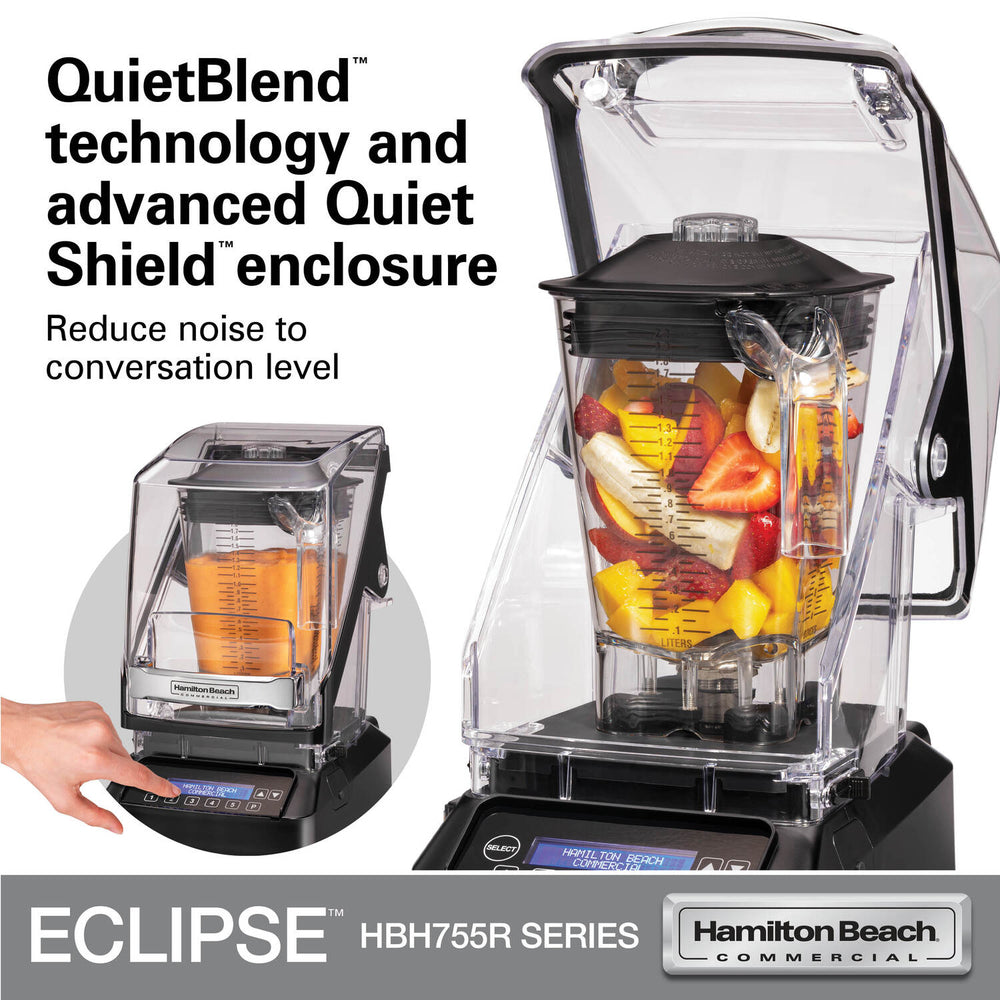 Hamilton Beach Eclipse 64 Oz Bar Blender with Quiet Shield, Variable Speed, 3 HP